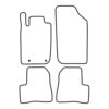 Mattenset Peugeot 206 - 2007 ->