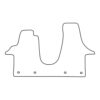 Mattenset Volkswagen Transporter T5 / T6 - Voormat - 2005 - 2015