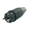 Rubber stekker 220 Volt male - blister
