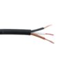 3 x 1,5 mm² zwart rond 50 meter