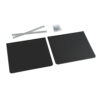 Zwarte PVC vrachtwagenspatlappen, per paar verpakt - 35x30 cm