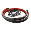 Ledstrip carbon 120 cm 12 Volt (remlicht) kleur rood installatie spoiler