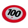 Speed limit sign. 100 km/u
