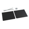 Zwarte PVC vrachtwagenspatlappen, per paar verpakt - 53x37 cm