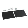 Zwarte PVC vrachtwagenspatlappen, per paar verpakt - 62x40 cm
