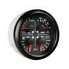 Zwarte analoge 4-in-1 manometer - 85mm