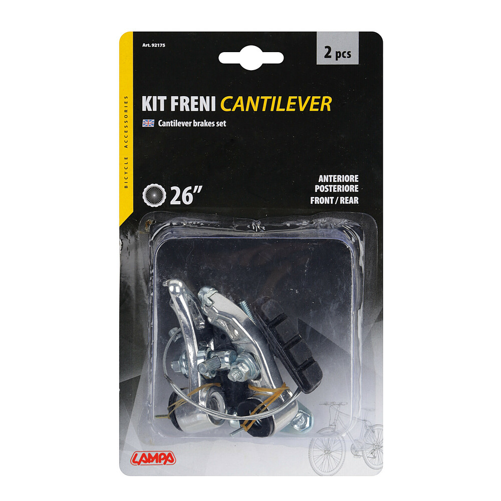 Aluminium cantilever remset voor en achter voor 24, 26 en 28 inch fietsen #1