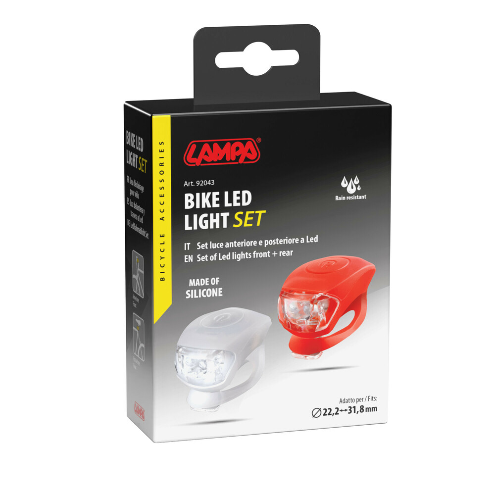 LED fietsverlichting set voor- en achterlicht met 2 lichtfuncties #2