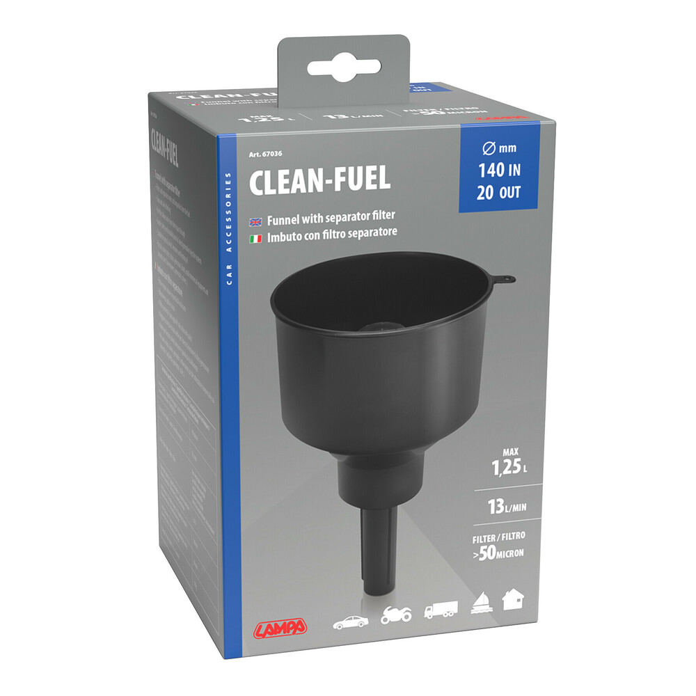 Brandstoftrechter met Filter – Water- en Vuilafscheider, 1,25 Liter #4