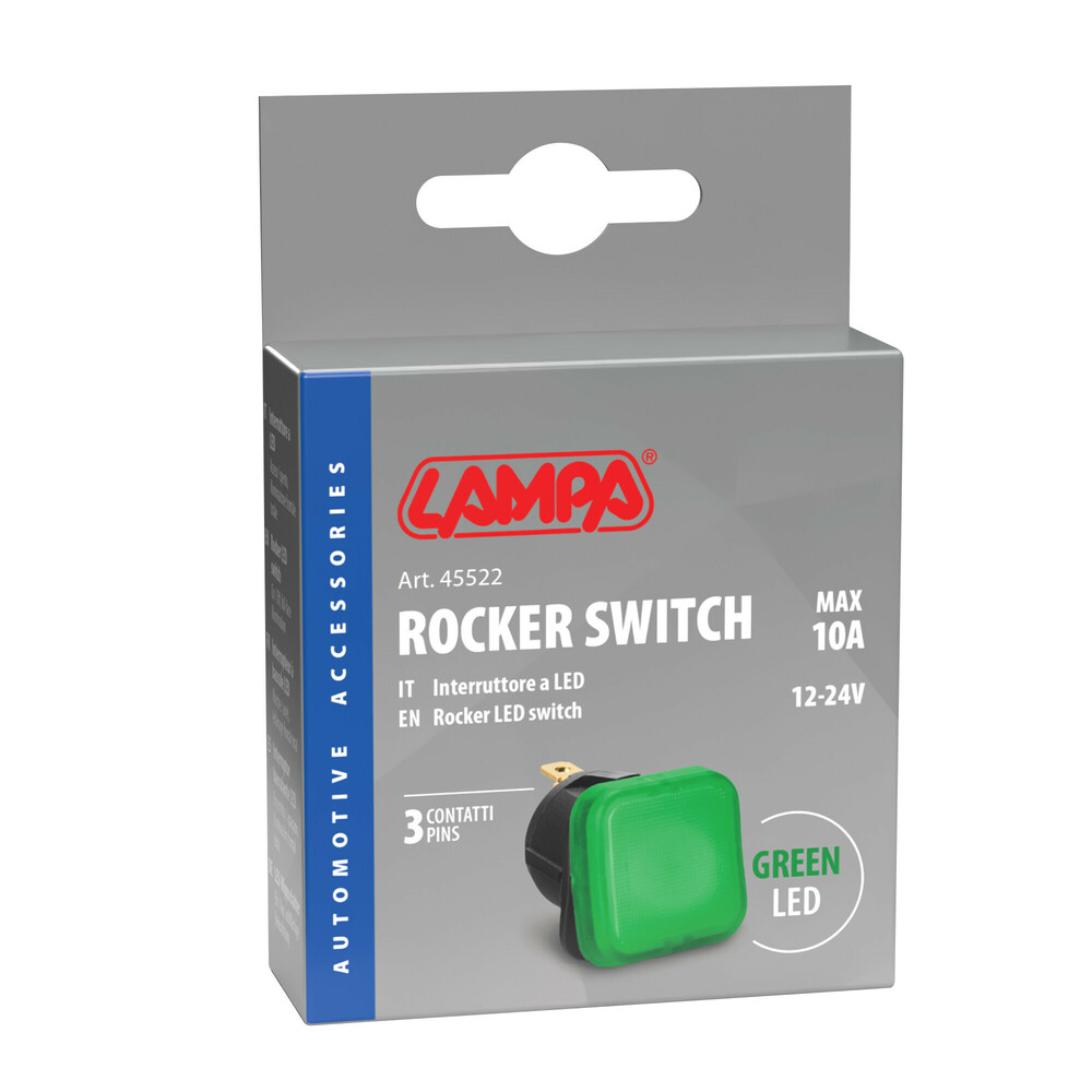 TCP Rode led-wipschakelaar 12/24V - 10A - 3-polig, aan/uit met volledige verlichting #2