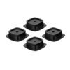 Stapelbare hoeksteunplaten, set van 4 #0 Stapelbare hoeksteunplaten, set van 4