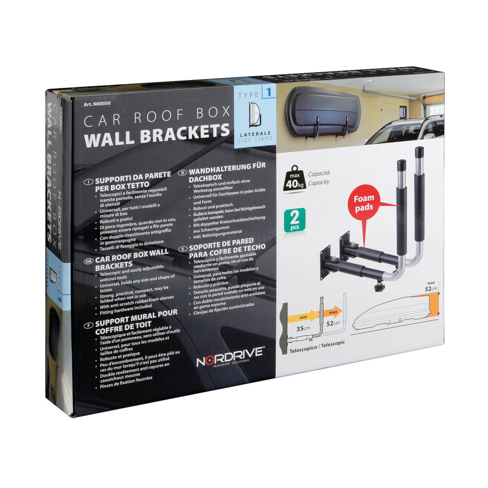 Set van 2 wandbeugels voor dakkoffers type 1 - Telescopisch en inklapbaar #5