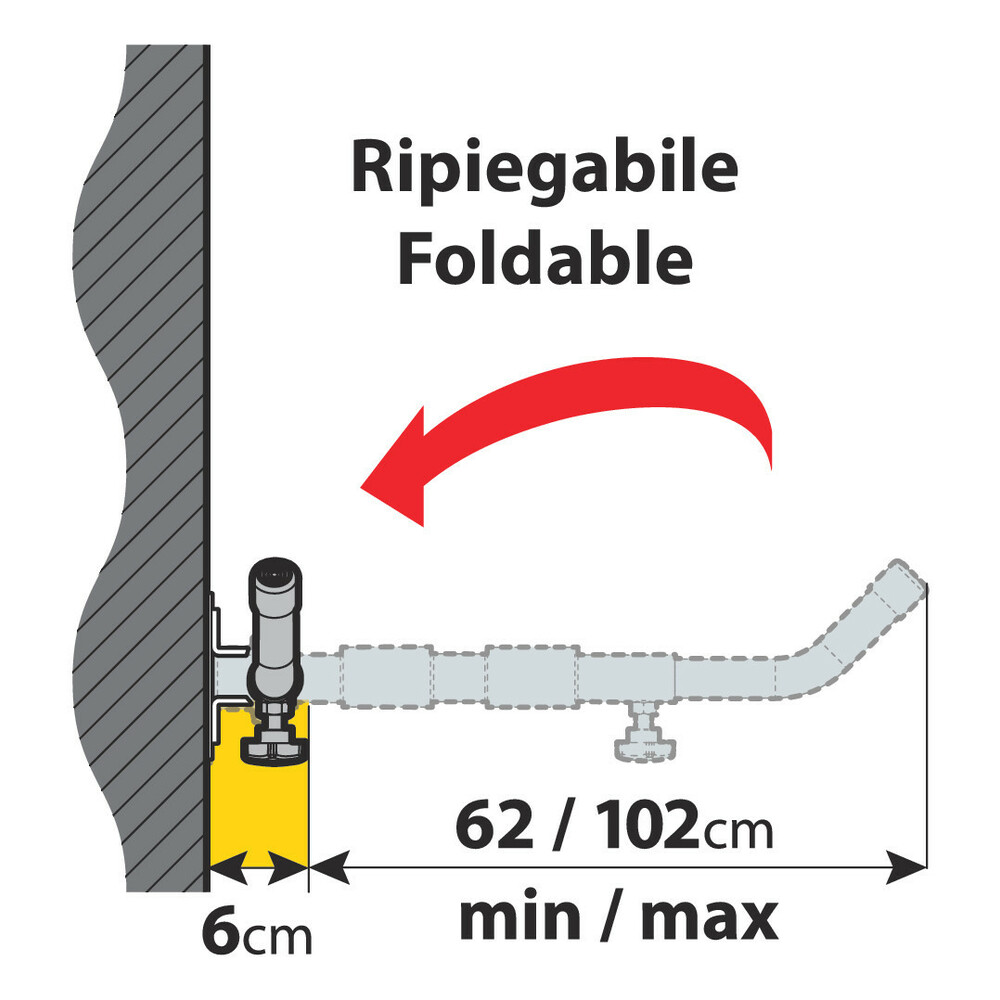Set van 2 wandbeugels voor dakkoffers type 2 - Telescopisch en inklapbaar #4
