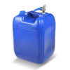 Water jerrycan 20L met metalen tapkraan bovenop #0 Water jerrycan 20L met metalen tapkraan bovenop