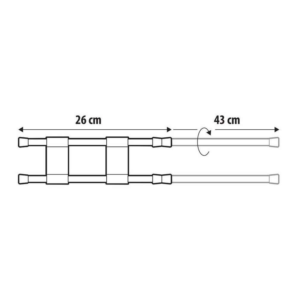 Uitschuifbare beschermstaven - 26-43 cm #5