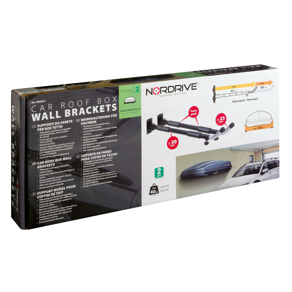Set van 2 wandbeugels voor dakkoffers type 2 - Telescopisch en inklapbaar #5