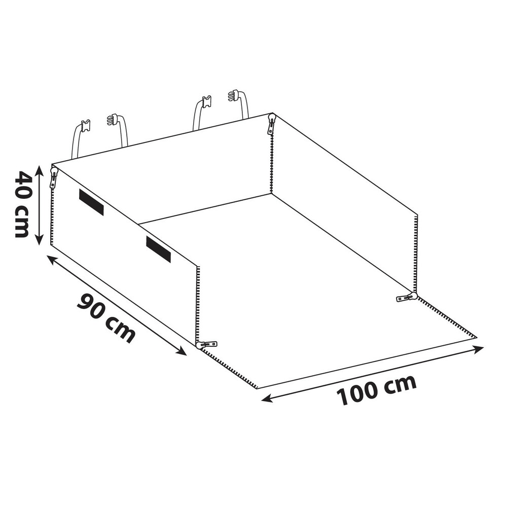 Beschermhoes voor kofferbak 90 x 100 x 40 cm - Waterdicht #5