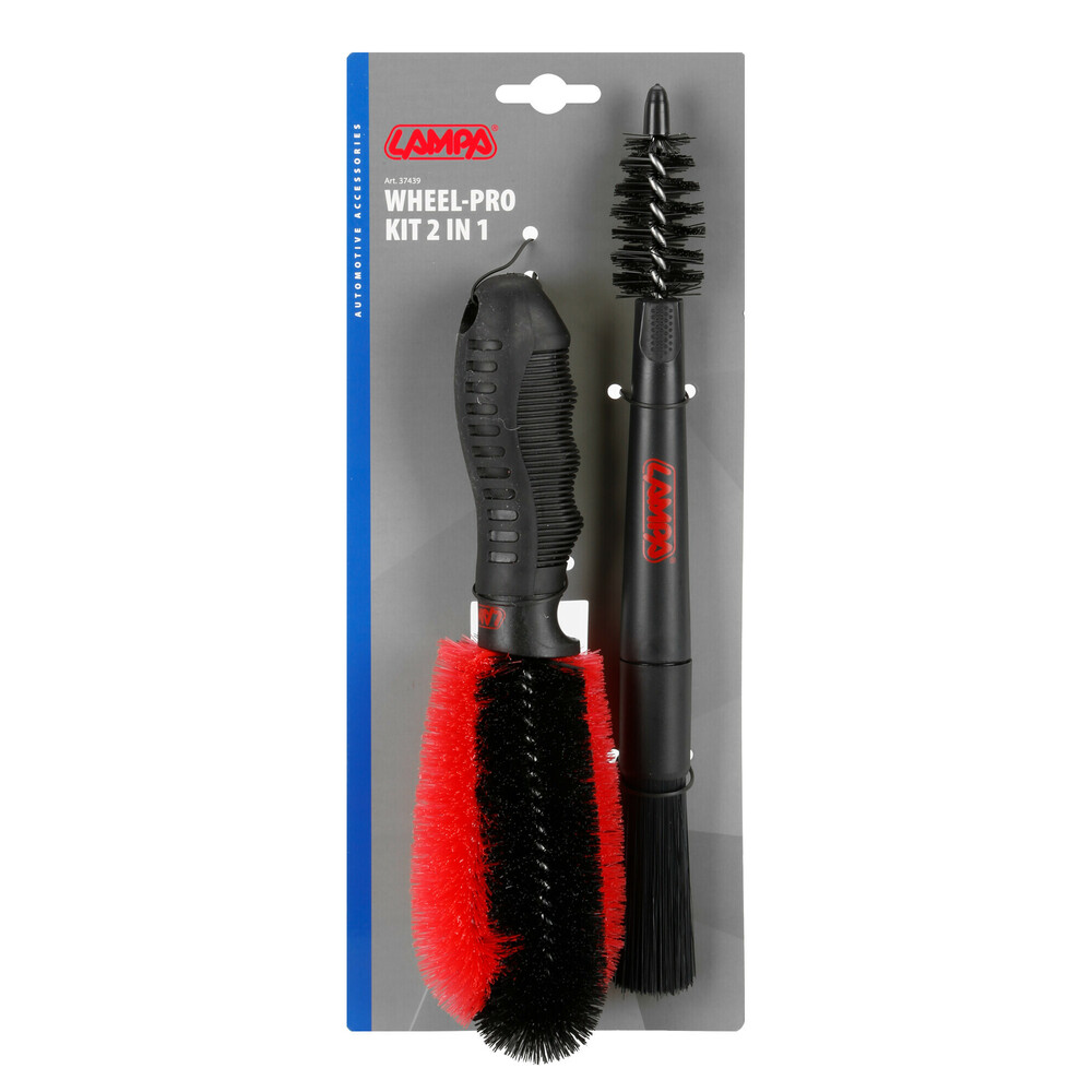 Wheel-Pro Kit 2-in-1 velgenborstelset - Voor grondige reiniging van autovelgen #1